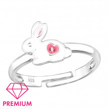 Empty Bangle  8.5mm & Easter Bunny Charm